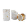 Custom Packaging Boxes | Rigid Paper Tube Candle Boxes | Eco-friendly Material with Gold Foil Stamping Design