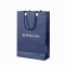 Custom Embossed Texture Luxury Paper Bags | Premium Apparel Packaging with Hidden Handles