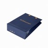 Custom Embossed Texture Luxury Paper Bags | Premium Apparel Packaging with Hidden Handles