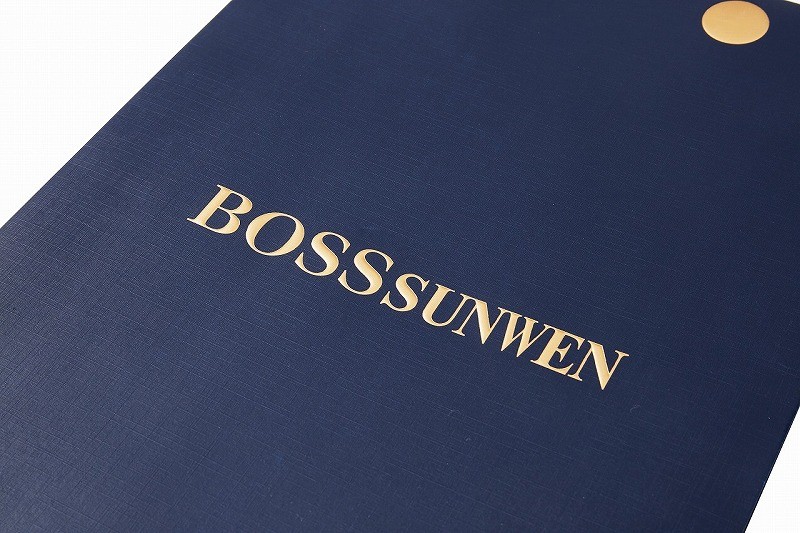 High-end paper bags with hidden handles