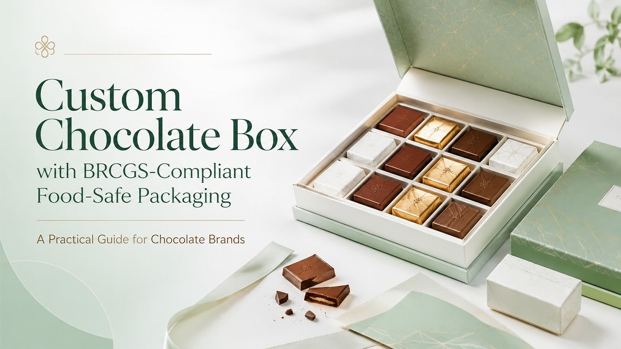 Custom Chocolate Box with BRCS: Why BRCGS-Compliant Food-Safe Packaging Matters for Chocolate Brands