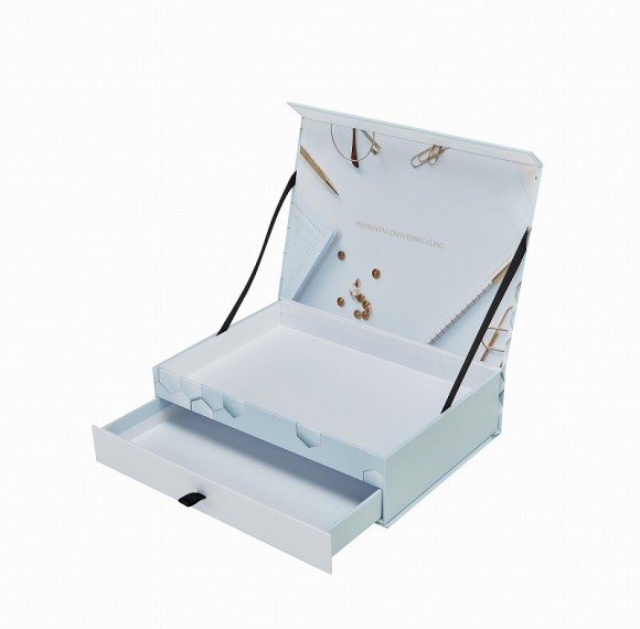 Luxury Cosmetic Box Design: Durable Ribbon Hinges Meets Elegant Slide-Out Storage