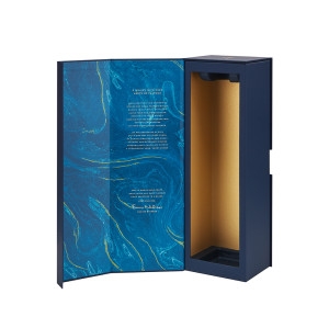 Custom Luxury Rigid Boxes | Blue Label Magnetic Closure Rigid Boxes with Plastic Tray Insert