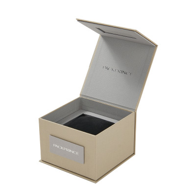 Custom Luxury Rigid Boxes | High-quality Textured Paper with Sliver Foil Stamping Logo