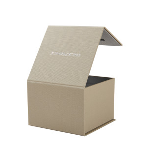 Custom Luxury Rigid Boxes | High-quality Textured Paper with Sliver Foil Stamping Logo