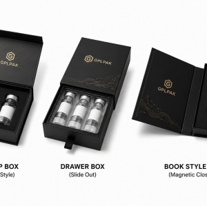 Custom Luxury Rigid Box for Multi-Pack 3ml Peptide Ampoules & Vials
