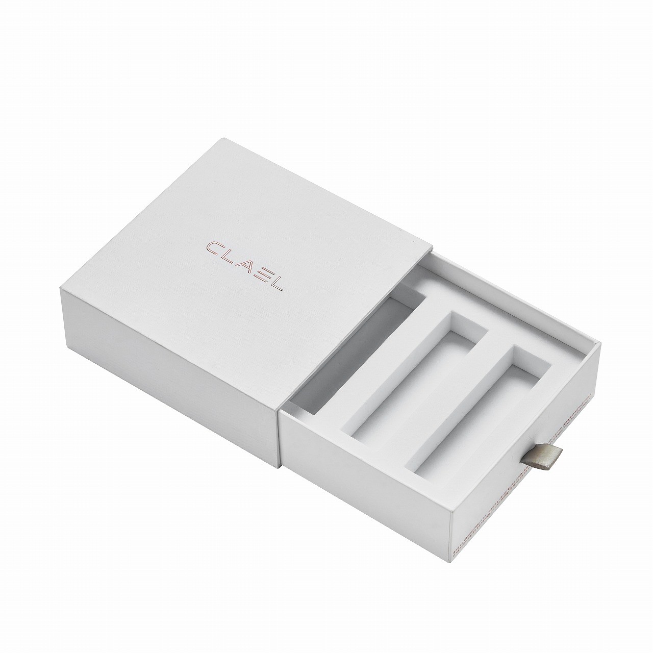 Custom drawer-style luxury ampoule packaging box