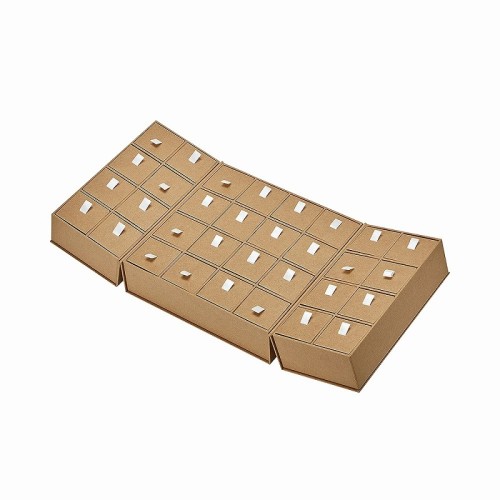 Coffret cadeau à double porte avec compte à rebours, fabriqué à la main, papier personnalisé et finitions haut de gamme