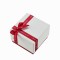 Custom Textured Lid and Base Necklace Gift Box with Ribbon Bow