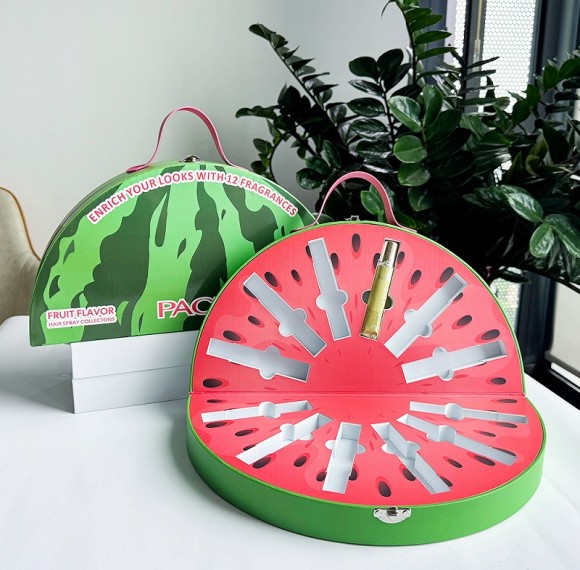 Creative Watermelon Shaped Cosmetic Gift Box with Custom EVA Insert | DHP Boxes