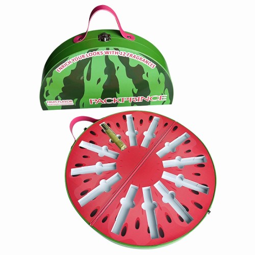 Creative Watermelon Shaped Cosmetic Gift Box with Custom EVA Insert | DHP Boxes