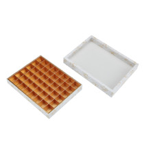 Custom Chocolate Packaging Boxes | Gold Paper Divider Eco-friendly Recyclable Food Grade Insert