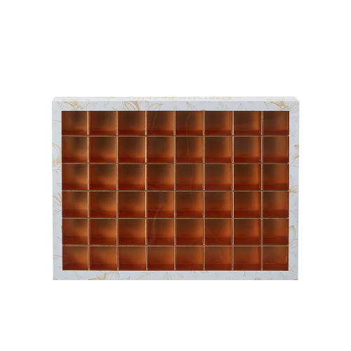 Custom Chocolate Packaging Boxes | Gold Paper Divider Eco-friendly Recyclable Food Grade Insert