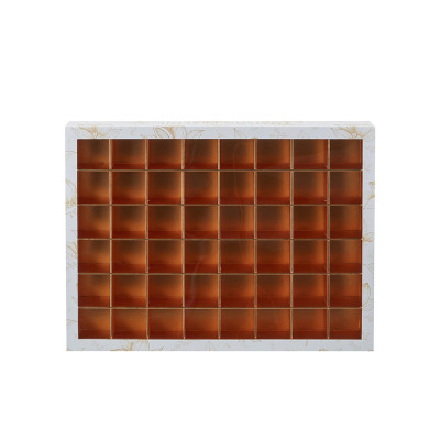Custom Chocolate Packaging Boxes | Gold Paper Divider Eco-friendly Recyclable Food Grade Insert