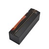 Creative Double-Door Folding Wine Box with Zipper Closure & Gold Foil Logo