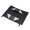 Creative Double-Door Folding Wine Box with Zipper Closure & Gold Foil Logo