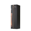 Creative Double-Door Folding Wine Box with Zipper Closure & Gold Foil Logo