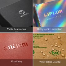 Packaging lamination varnishing and coating options