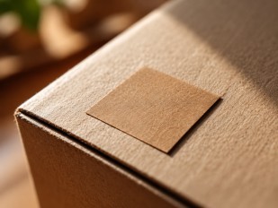 Close-up of FSC paper texture for custom packaging