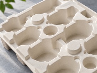Molded pulp insert for sustainable luxury packaging