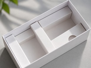 Paperboard packaging insert as alternative to plastic tray