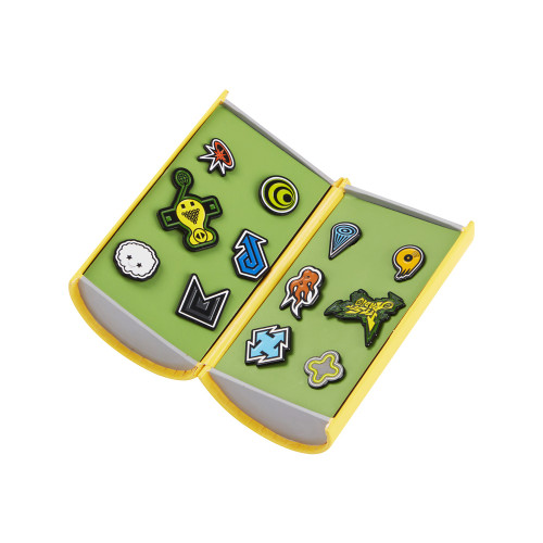 Creative Double-Door Cylindrical Badge Box with Custom Foam Insert