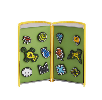 Creative Double-Door Cylindrical Badge Box with Custom Foam Insert