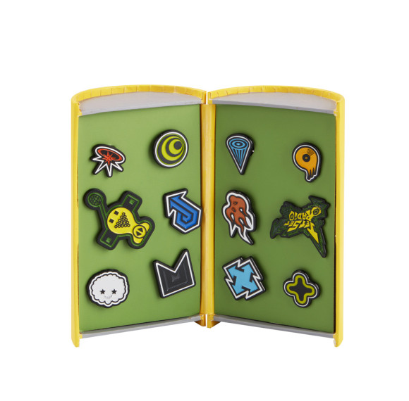 Creative Double-Door Cylindrical Badge Box with Custom Foam Insert