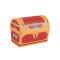 Custom Treasure Chest Shaped Book Style Gift Box with Foam Insert