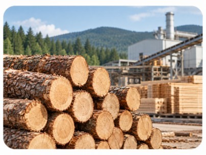 Pulp and sawmill stage of paper packaging supply chain