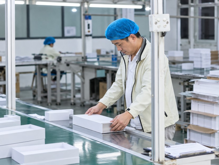 In-process custom packaging quality inspection