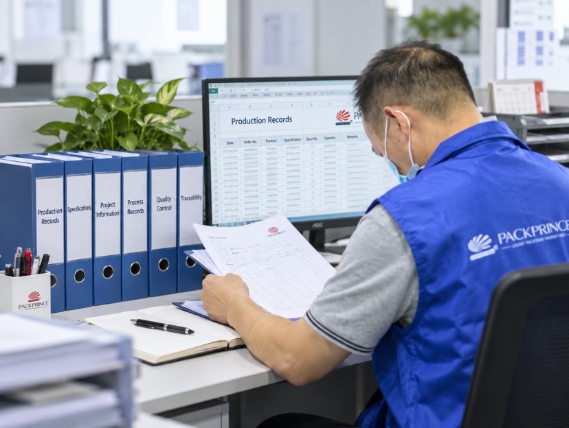Packaging manufacturing quality and production records