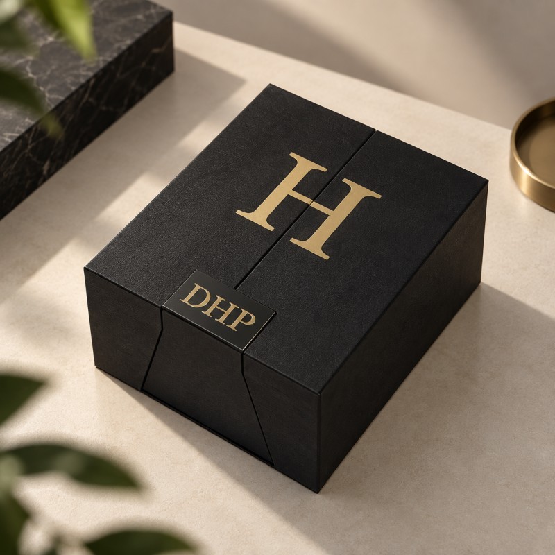 Open double door luxury rigid box