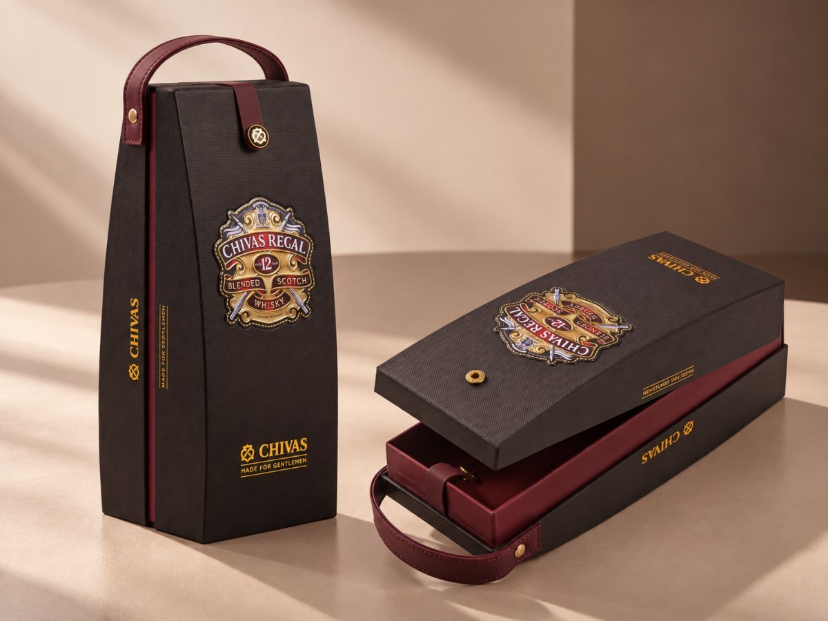 Custom luxury spirits rigid box project