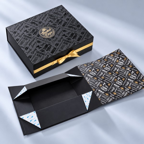 Custom collapsible luxury rigid box designed for flat packing