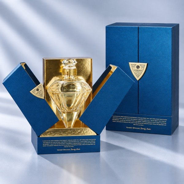Custom double-door luxury rigid box with center opening