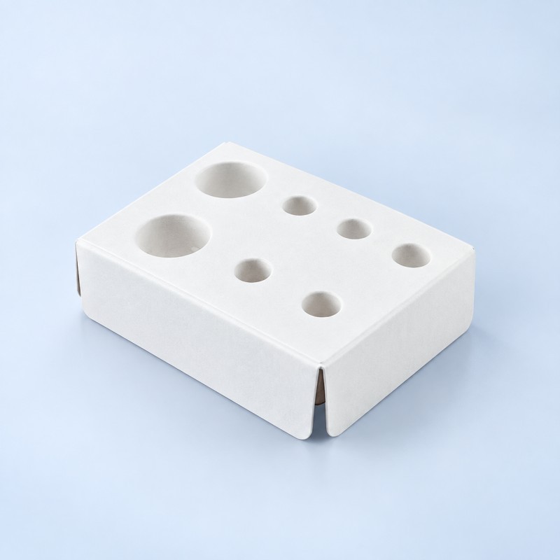 Custom molded pulp packaging insert