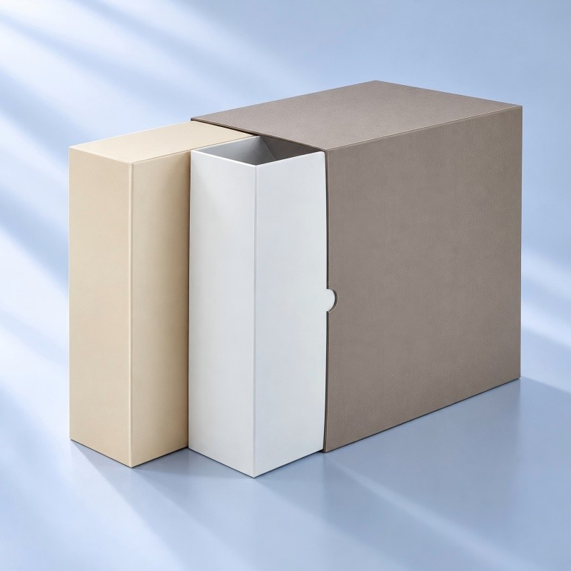 Custom double drawer rigid gift box
