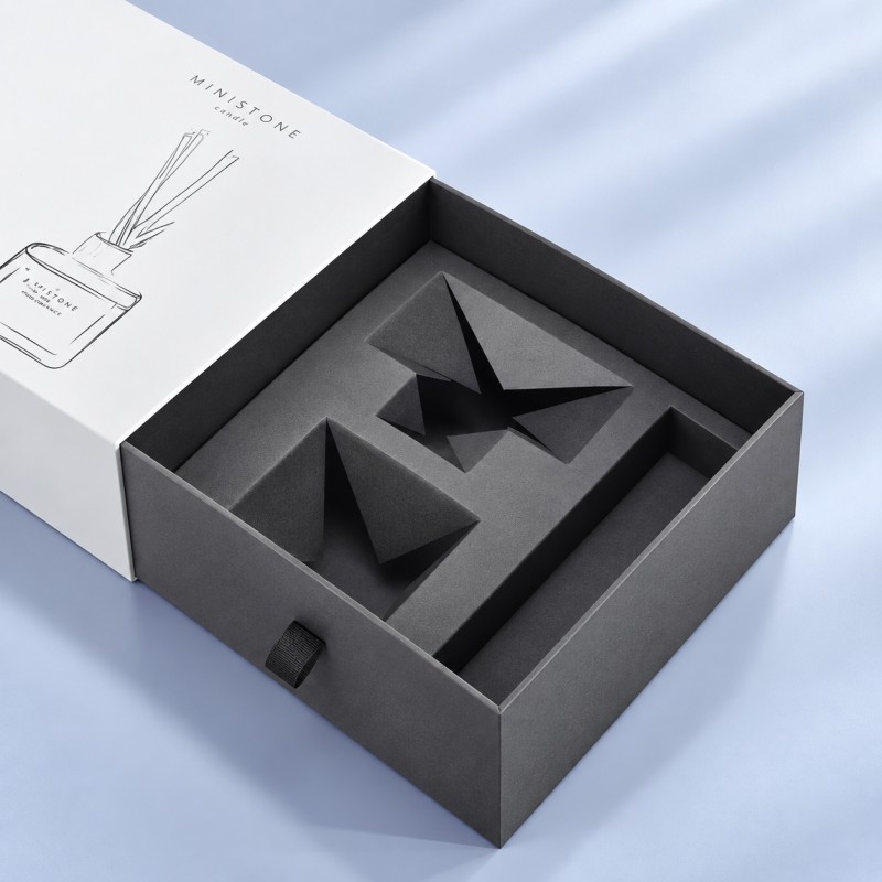 Paperboard insert inside custom drawer box