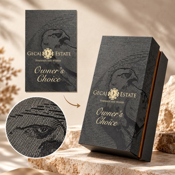 Textured paper with tactile surface for luxury packaging boxes