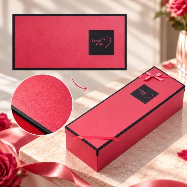 Art paper sample used for custom luxury rigid box packaging