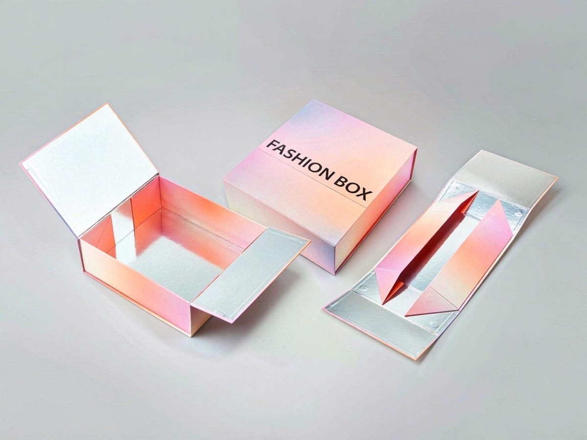 Large apparel folding rigid gift box project