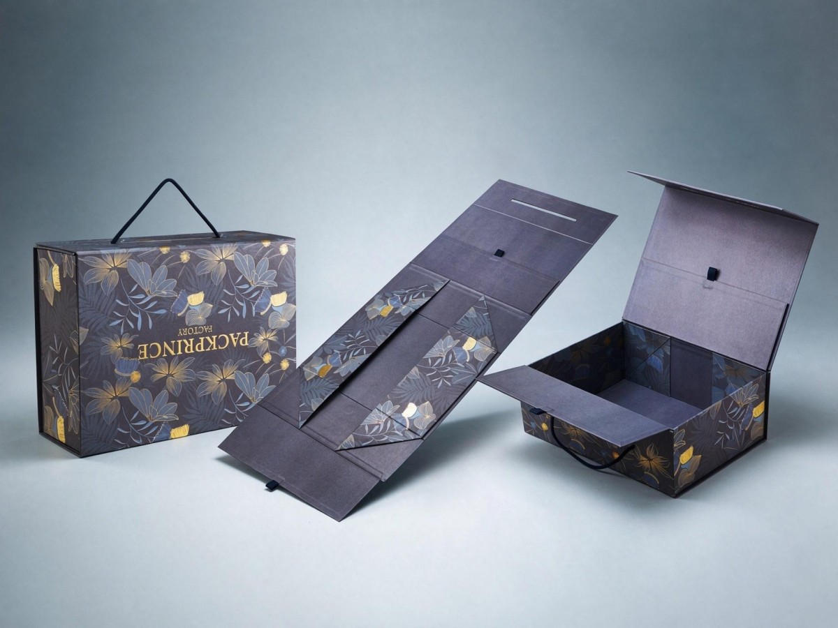 Custom Folding Rigid Boxes & Collapsible Gift Boxes | DHP Boxes