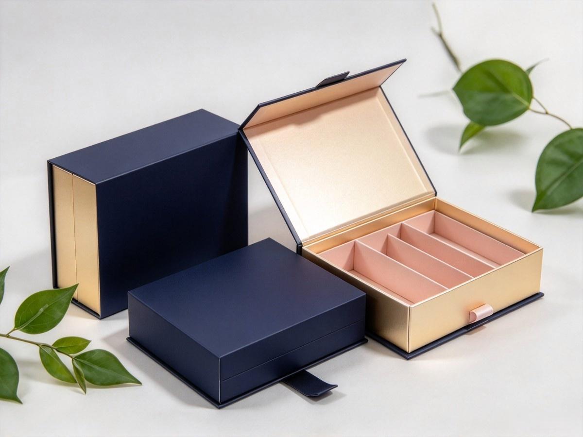 Paper based folding rigid box with paperboard insert