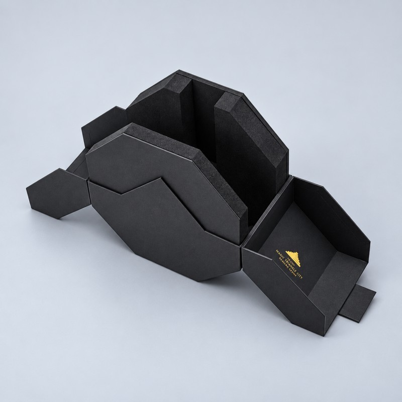 Specialty custom magnetic rigid packaging structure