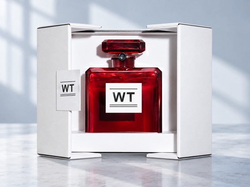 Magnetic rigid box packaging for perfume and fragrance