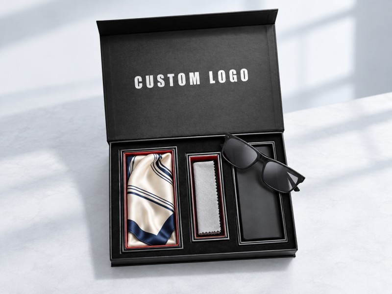 Large magnetic rigid gift box for fashion and accessories