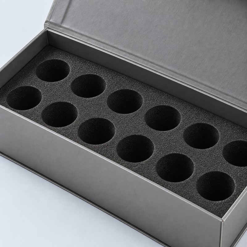 EVA foam insert inside luxury magnetic rigid box