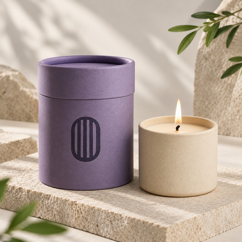 Custom paper tube packaging for cosmetics bottles and gifts
