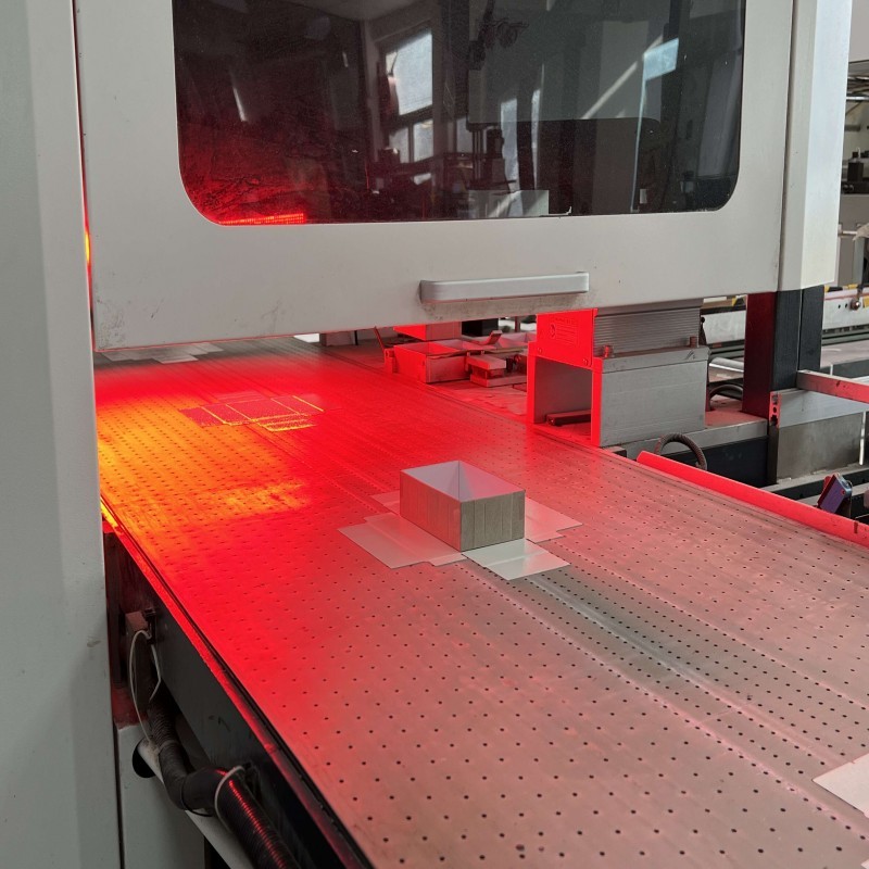 Printing and rigid box manufacturing equipment at DHP Boxes factory in China